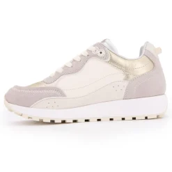 Hot Baskets dean gold mauve semelle crantée Femme Femme Baskets, Sneakers