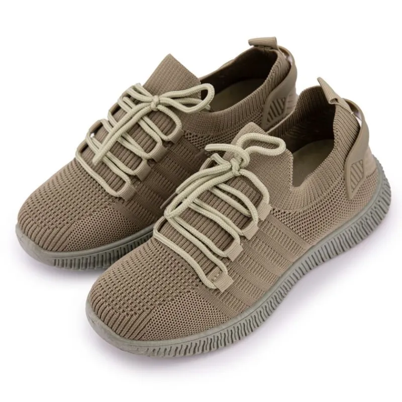 Outlet Baskets en toile à lacets Femme Femme Baskets, Sneakers