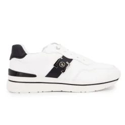 Clearance Baskets en toile hes avec logo doré Femme Femme Baskets, Sneakers