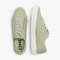 Discount Baskets en toile nicola à lacets blancs Femme Femme Baskets, Sneakers