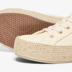 Online Baskets espadrilles en toile couleur unie Femme Femme Baskets, Sneakers