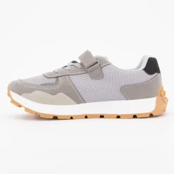 New Baskets grey capri avec scratch semelle en gomme Enfant Enfant Chaussures Garçon|Chaussures Fille