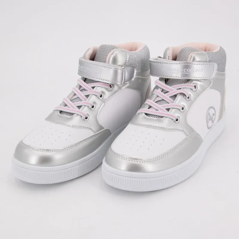 Discount Baskets hautes à paillettes avec scratch Enfant Enfant Chaussures Fille|Chaussures Garçon