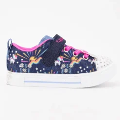 Hot Baskets imprimé à lacets roses strass avec lumière intégrée Enfant Enfant Chaussures Garçon|Chaussures Fille