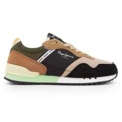 New Baskets london class b lacets beiges semelle vert pastel Enfant Enfant Chaussures Garçon|Chaussures Fille