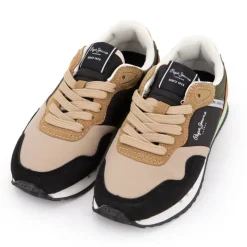 New Baskets london class b lacets beiges semelle vert pastel Enfant Enfant Chaussures Garçon|Chaussures Fille