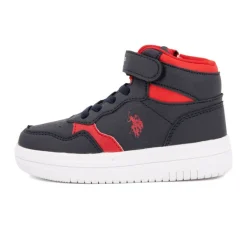 Discount Baskets montantes à scratch bleu rouge fermeture zip Enfant Enfant Chaussures Garçon|Chaussures Fille