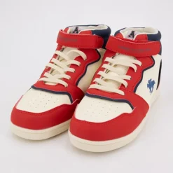 Hot Baskets montantes avec lacets new york cheval brodé coloré Enfant Enfant Chaussures Fille|Chaussures Garçon