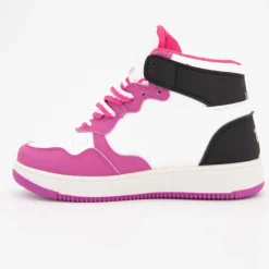 Sale Baskets montantes bi color à lacets Enfant Enfant Chaussures Garçon|Chaussures Fille