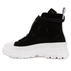 Sale Baskets montantes cuir semelle épaisse blanc Femme Femme Baskets, Sneakers