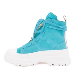 Sale Baskets montantes cuir semelle épaisse blanc Femme Femme Baskets, Sneakers