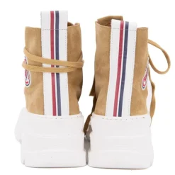 Discount Baskets montantes cuir semelle épaisse blanc Femme Femme Baskets, Sneakers