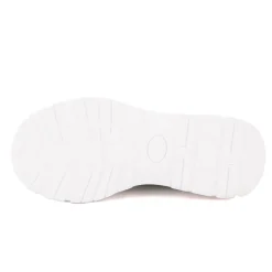 Baskets montantes cuir semelle épaisse blanc Femme Femme Baskets, Sneakers