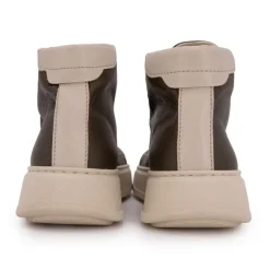 Discount Baskets montantes vert semelle épaisse Homme Homme Baskets, Sneakers