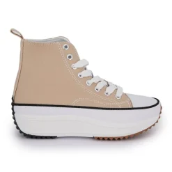 Clearance Baskets montantes Run Star Hike Plateform toile bayane Femme Femme Baskets, Sneakers
