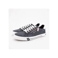 Sale Baskets navy avec fermeture éclair Homme Homme Baskets, Sneakers
