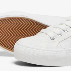 Discount Baskets noomi brodé en toile à lacets Femme Femme Baskets, Sneakers