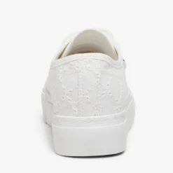 Discount Baskets noomi brodé en toile à lacets Femme Femme Baskets, Sneakers