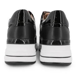 Hot Baskets premium compensées motif croco avec bande de strass Femme Femme Baskets, Sneakers