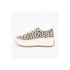 Best Baskets semelle épaisse imprimé léopard à lacets Femme Femme Baskets, Sneakers