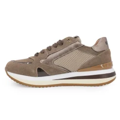 Hot Baskets Serena cuir suédine marron Femme Femme Baskets, Sneakers