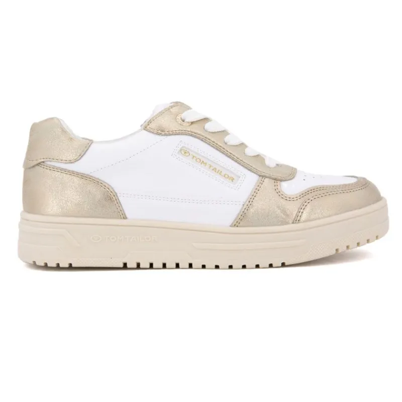 Online Baskets silver à lacets semelle crème Femme Femme Baskets, Sneakers