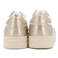 Online Baskets silver à lacets semelle crème Femme Femme Baskets, Sneakers