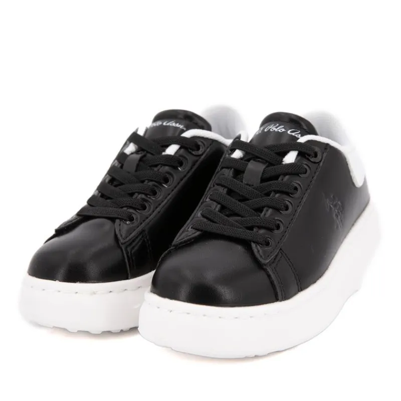 Hot Baskets similicuir grande semelle avec lacets Enfant Enfant Chaussures Garçon|Chaussures Fille