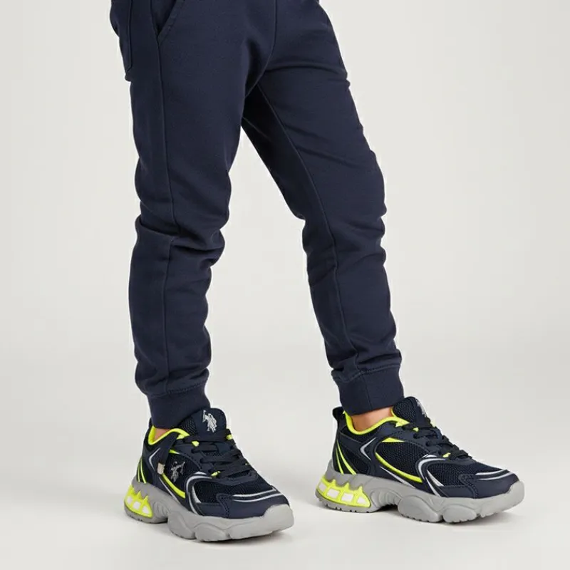 Clearance Baskets streetwear tissu avec touches de couleur Enfant Enfant Chaussures Garçon|Chaussures Fille