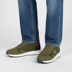 Sale Baskets toile beech à lacets semelle blanche crantée Homme Homme Baskets, Sneakers