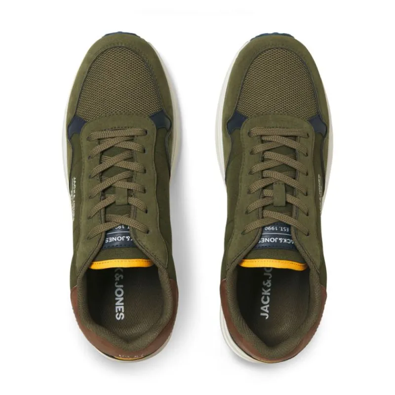 Sale Baskets toile beech à lacets semelle blanche crantée Homme Homme Baskets, Sneakers