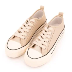 Hot Baskets toile semelle à rayures Femme Femme Baskets, Sneakers