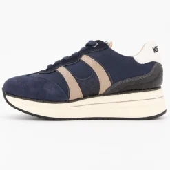 Baskets toile semelle plateforme silvia cuir à lacets Femme Femme Baskets, Sneakers