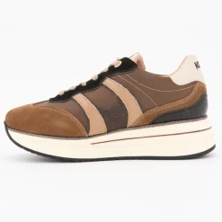 Clearance Baskets toile semelle plateforme silvia cuir à lacets Femme Femme Baskets, Sneakers