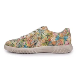 Baskets toile strass coloré avec lacets Femme Femme Baskets, Sneakers
