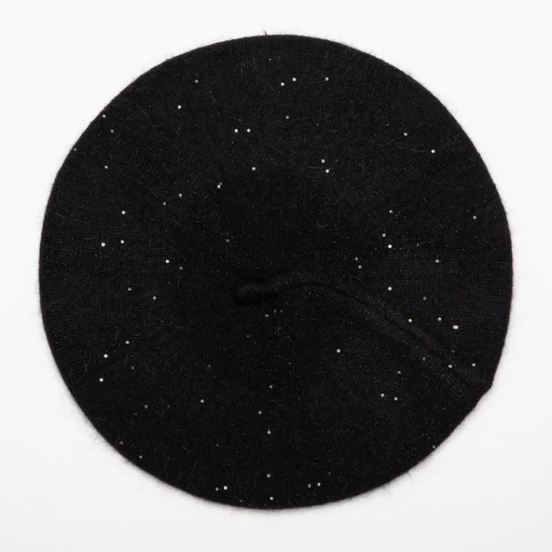 Hot Beret maille à paillettes Femme Femme Casquette, Chapeau, Bonnet