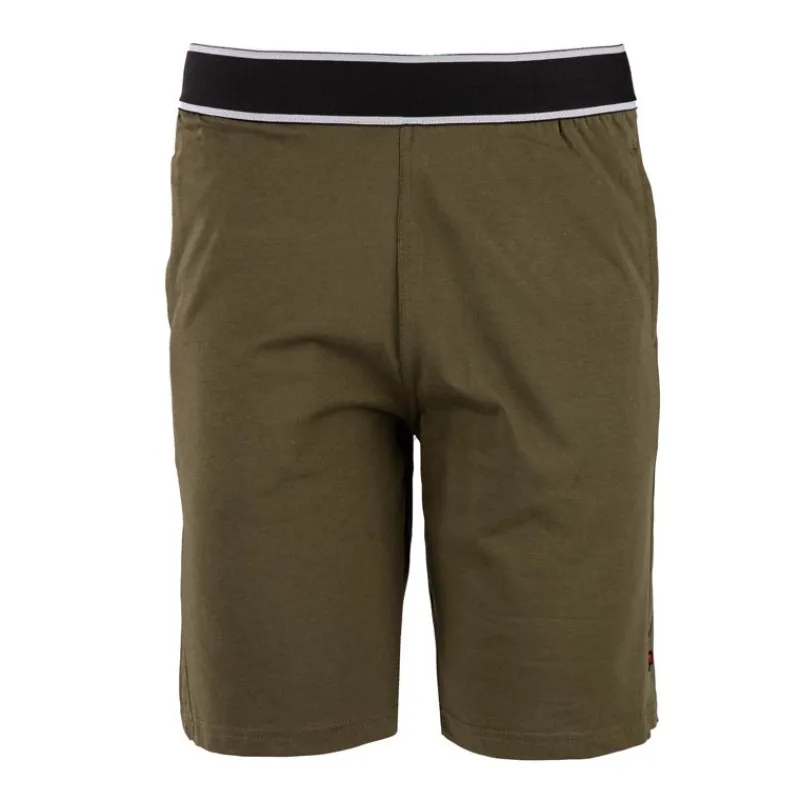 Outlet Bermuda buffa taille élastique liseré logo latéral Homme Homme Short, Bermuda