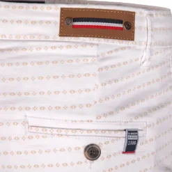 Outlet Bermuda chino à motif vigon white Homme Homme Short, Bermuda