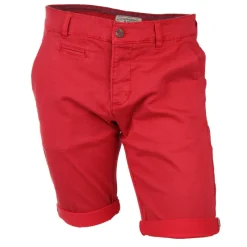 Outlet Bermuda chino coton stretch armuré Varen Homme Homme Short, Bermuda