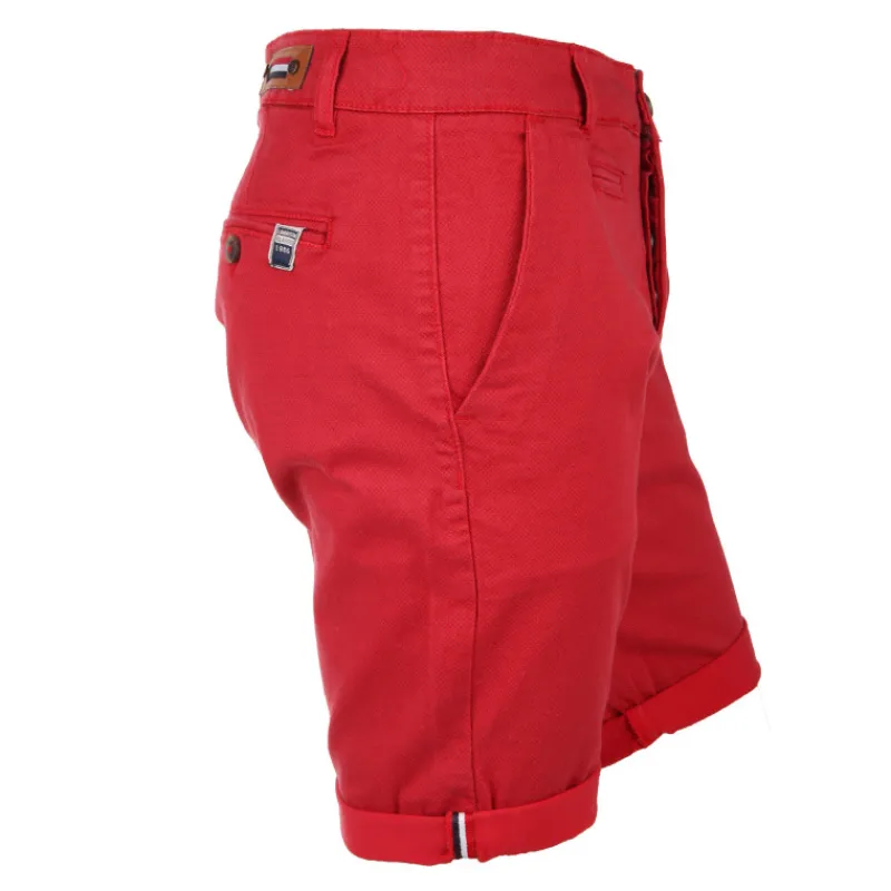 Outlet Bermuda chino coton stretch armuré Varen Homme Homme Short, Bermuda