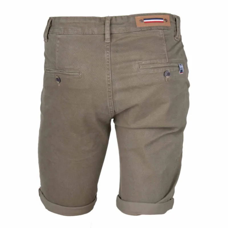 Discount Bermuda chino coton stretch armuré Varen Homme Homme Short, Bermuda