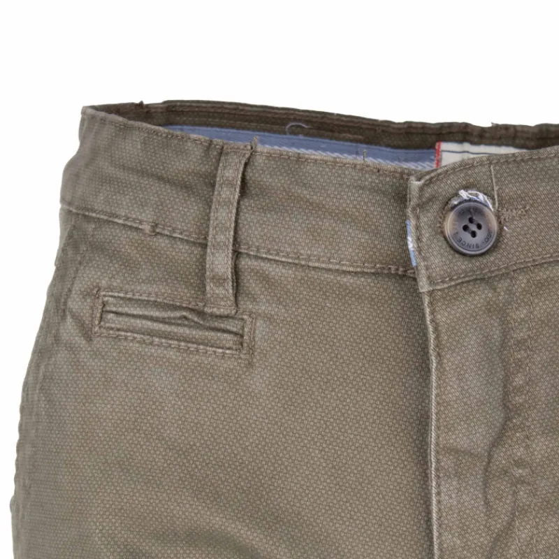 Discount Bermuda chino coton stretch armuré Varen Homme Homme Short, Bermuda