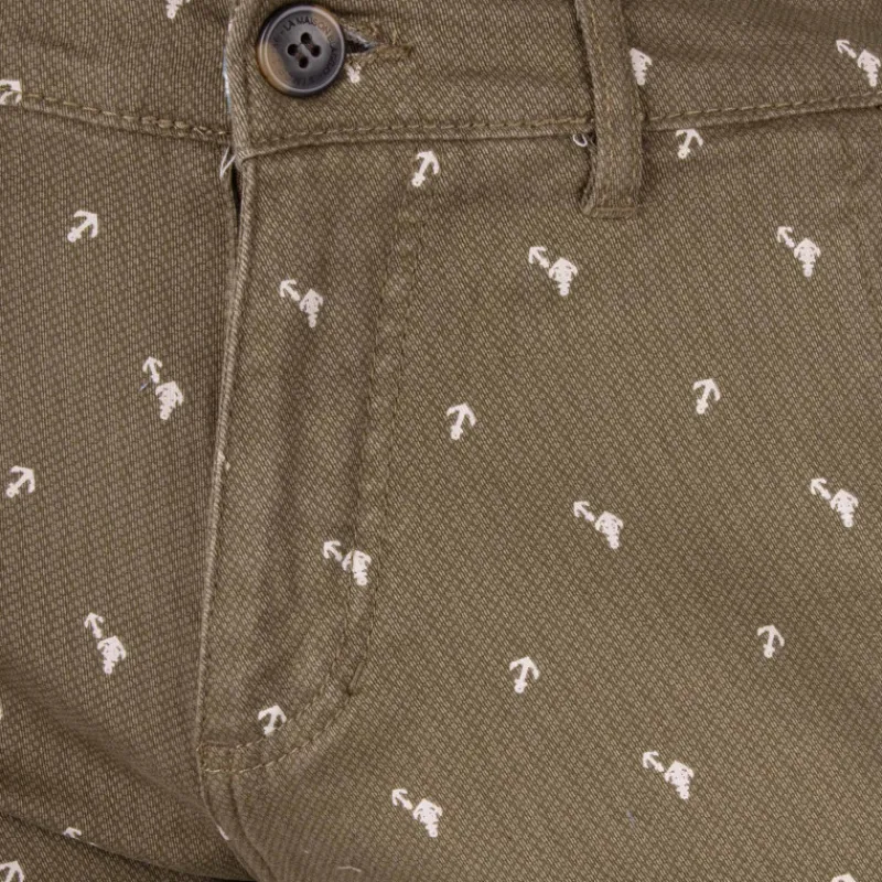 Outlet Bermuda chino imprime valon Homme Homme Short, Bermuda