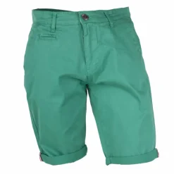 Outlet Bermuda chino venili coton stretch popeline revers gansé bouton Homme Homme Short, Bermuda