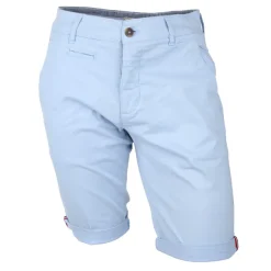 Clearance Bermuda chino venili coton stretch popeline revers gansé bouton Homme Homme Short, Bermuda