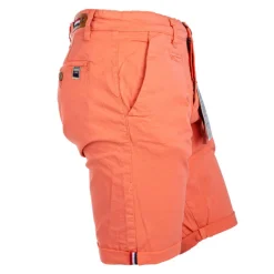 Sale Bermuda chino venili coton stretch popeline revers gansé bouton Homme Homme Short, Bermuda