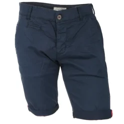 Outlet Bermuda chino venili coton stretch popeline revers gansé bouton Homme Homme Short, Bermuda