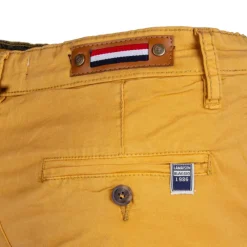 Hot Bermuda chino venili coton stretch popeline revers gansé bouton Homme Homme Short, Bermuda