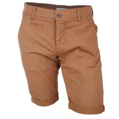 Sale Bermuda chino venili coton stretch popeline revers gansé bouton Homme Homme Short, Bermuda