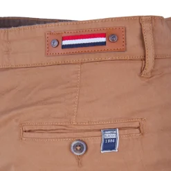 Sale Bermuda chino venili coton stretch popeline revers gansé bouton Homme Homme Short, Bermuda